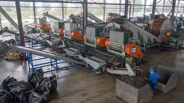 Four-Shaft Tyre Shredder for Qingdao Shuangxing Group